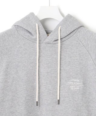 J.PRESS YORK STREET 【UNISEX】ロゴ刺繍フーディ ライトグレー系