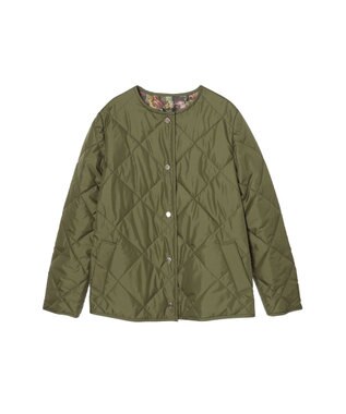 DAKS リバティプリントリバーシブルキルティングブルゾン グリーン