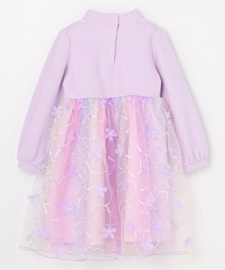 ANY KIDS フラワーチュール ドッキングワンピース レインボー