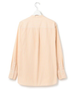 23区 【洗える】CANCLINI バンドカラー シャツ イエローストライプ