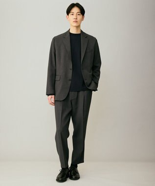 UNFILO MENS 【OCEANS 雑誌・web・YouTube 掲載】WOOL TOUCH 機能美ジャケット【東レ開発のウール見え高機能素材】 チャコール