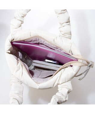 UNBILLION カシュカシュ cachecache / パディングドロストハンドルトート アイボリー