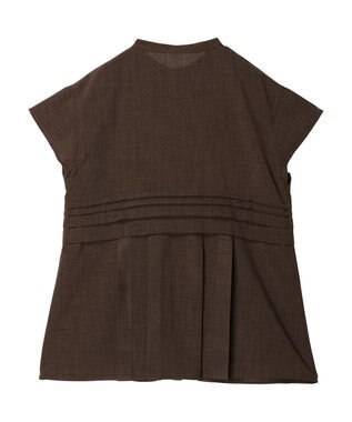 Green Parks プリーツヘムタックチュニック Brown