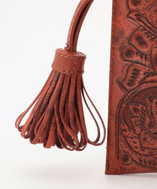 GRACE CONTINENTAL Tassel mini BAG レンガ