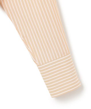 23区 【洗える】CANCLINI バンドカラー シャツ イエローストライプ