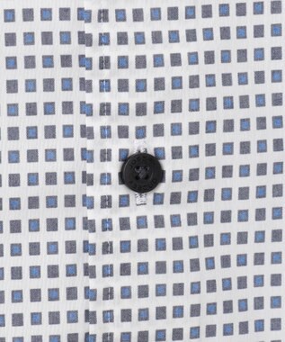 JOSEPH ABBOUD 【ストレッチ・洗える】ストレッチ プリント シャツ サックスブルー系5