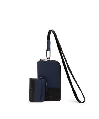 TUMI メンズ  NASSAU SLG カード・ポーチ・ランヤード NAVY/BLACK
