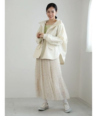 Green Parks 撥水加工　2WAYゆったりブルゾン Ecru