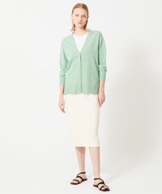 BEIGE， HOLLY / Vネックカーディガン Sage