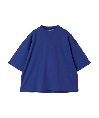 AMERICAN HOLIC モックネック５分袖カットプルオーバー Blue