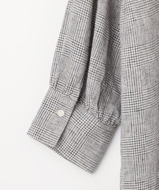 ANY ヨーロピアンリネンシャツワンピース チェック