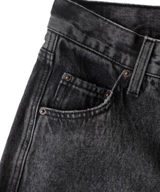 WEGO サイドスリットデニムストレートパンツ ブラックその他