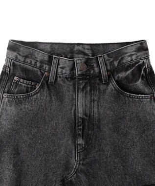 WEGO サイドスリットデニムストレートパンツ ブラックその他