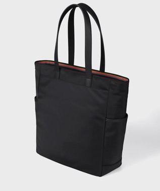 Paul Smith ナイロンブライトストライプトリム トートバッグ ブラック