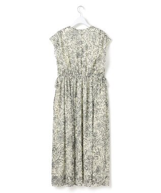 23区 S 【洗える】アンティークフラワープリント ワンピース ホワイトベース