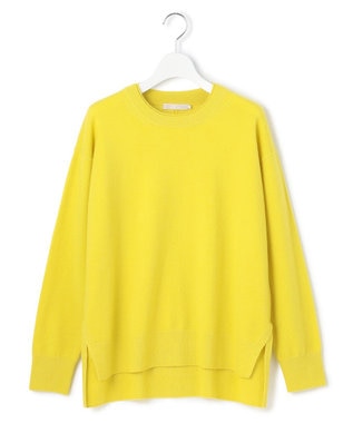 ICB 【新色追加】ソフトカシミヤミックス クルーネックニット イエロー