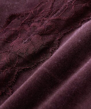 CRAFT STANDARD BOUTIQUE ベロアレース付きキャミワンピース Bordeaux