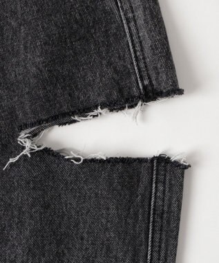 WEGO サイドスリットデニムストレートパンツ ブラックその他