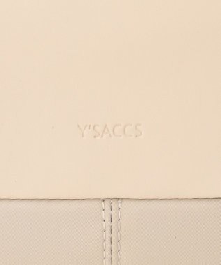 Y'SACCS 【ムック本掲載】ブロックモチーフリュックサック アイボリー