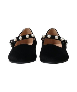 Bridget Birkin 【Bridget Birkin】パールストラップメリージェーンパンプス ブラック雑材