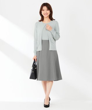 ANY SIS 【AIコラボ】サイドボタンフレア スカート モノトーンチェック