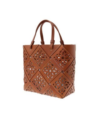 genten サスカットバスケット手提げバッグ＜M＞ チャ