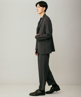 UNFILO MENS 【OCEANS 雑誌・web・YouTube 掲載】WOOL TOUCH 機能美ジャケット【東レ開発のウール見え高機能素材】 チャコール