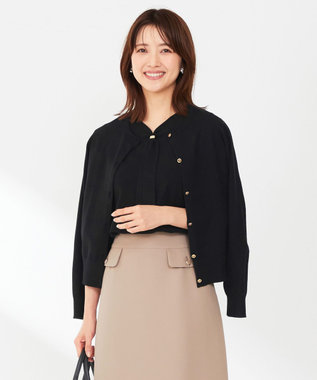 ANY SIS 【洗える】ベーシック カーディガン ブラック