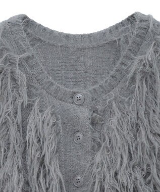 Green Parks フェザーニットベスト Gray