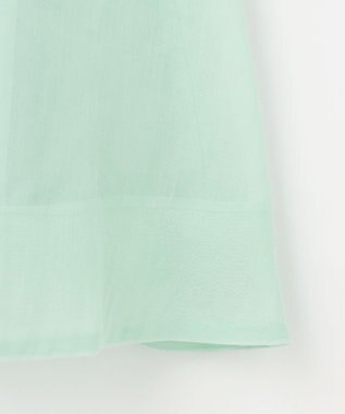 組曲 S 【WEB限定】シアーボイルタックフレア スカート スモーキーグリーン系