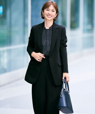 自由区 S 【カタログ掲載・セットアップ対応】トリアセダブルクロステーラード ジャケット ブラック