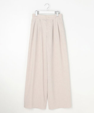 自由区 S 【セットアップ対応】リネンストレッチワイド パンツ