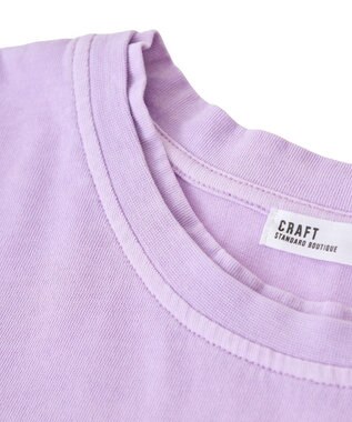 CRAFT STANDARD BOUTIQUE レイヤード風ピグメントカットチュニック Lavender