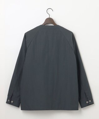 JOSEPH ABBOUD MOUNTAIN 【ECO撥水/起毛裏地】マイクロリップワッシャー ブルゾン ネイビー系