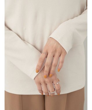 earth music&ecology 細リブＴＥＥ Off White