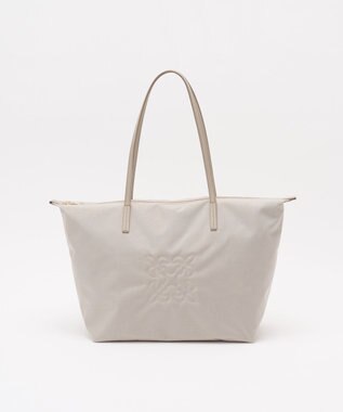 russet ＜390g/撥水性あり＞天ファスナー付きコーデュラナイロントートバッグ(CE-1560) L.Greige