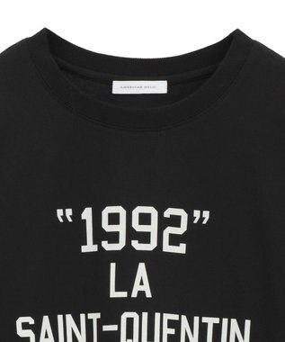 AMERICAN HOLIC カレッジロゴロングTシャツ Black