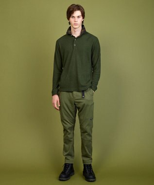 JOSEPH ABBOUD MOUNTAIN 【サスティナブル/吸水速乾】ドライミックスメリノポロ カーキ系