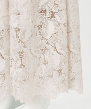 23区 【GOLD LABEL】BROCHEレース フレアスカート ベージュ系