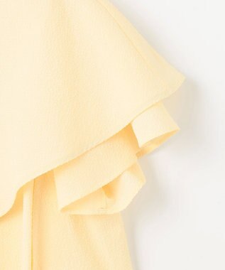 組曲 L サッカーストレッチ 襟付きブラウス シェルイエロー系