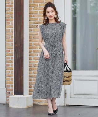 洗える 程良い透け感のレトロシアープリントワンピース Tiaclasse ファッション通販 公式通販 オンワード クローゼット