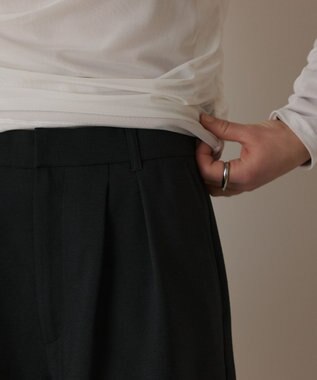 GRACE CONTINENTAL リネンライクショートパンツ ブラック