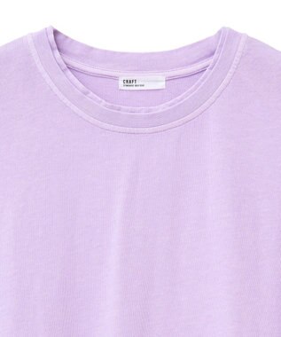 CRAFT STANDARD BOUTIQUE レイヤード風ピグメントカットチュニック Lavender