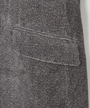 JOSEPH ABBOUD 【キングサイズ・ストレッチ/ソフト/軽量/JAPANファブリック】ストレッチベロア ジャケット ライトグレー系