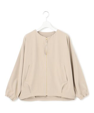 J.PRESS YORK STREET 【WOMEN】ジャージーライクツイル ドルマンブルゾン ベージュ系