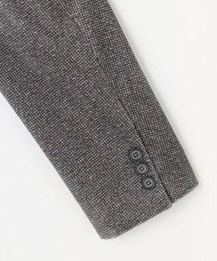 JOSEPH ABBOUD 【キングサイズ・ストレッチ/ソフト/軽量/JAPANファブリック】ストレッチベロア ジャケット ライトグレー系