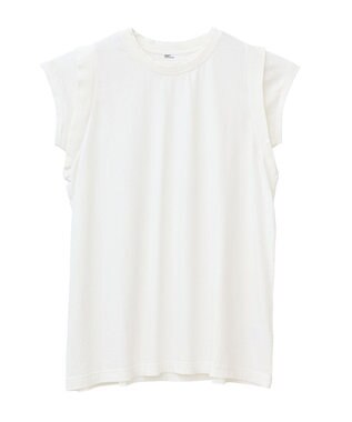 CRAFT STANDARD BOUTIQUE レイヤード風ピグメントカットチュニック White