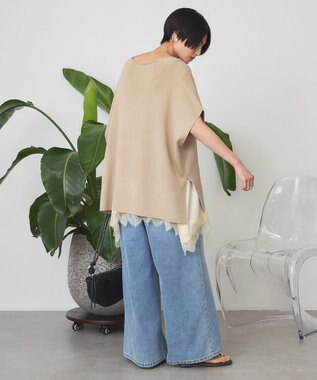 AMERICAN HOLIC Vネックニットベスト Beige