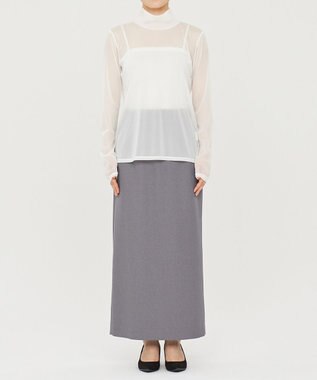 uncrave トリコットシフォン ハイネック カットソー（uncrave STANDARD） オフ