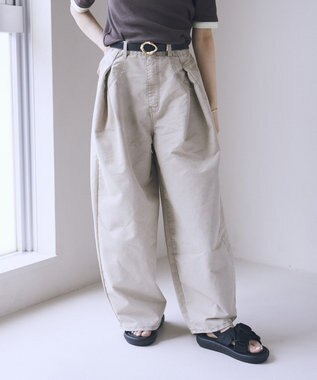 earth music&ecology タックバルーンデニム Black